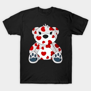 Valentine Pattern Teddy Bear T-Shirt